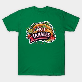 Mexican food lover colorful hot tamales T-Shirt